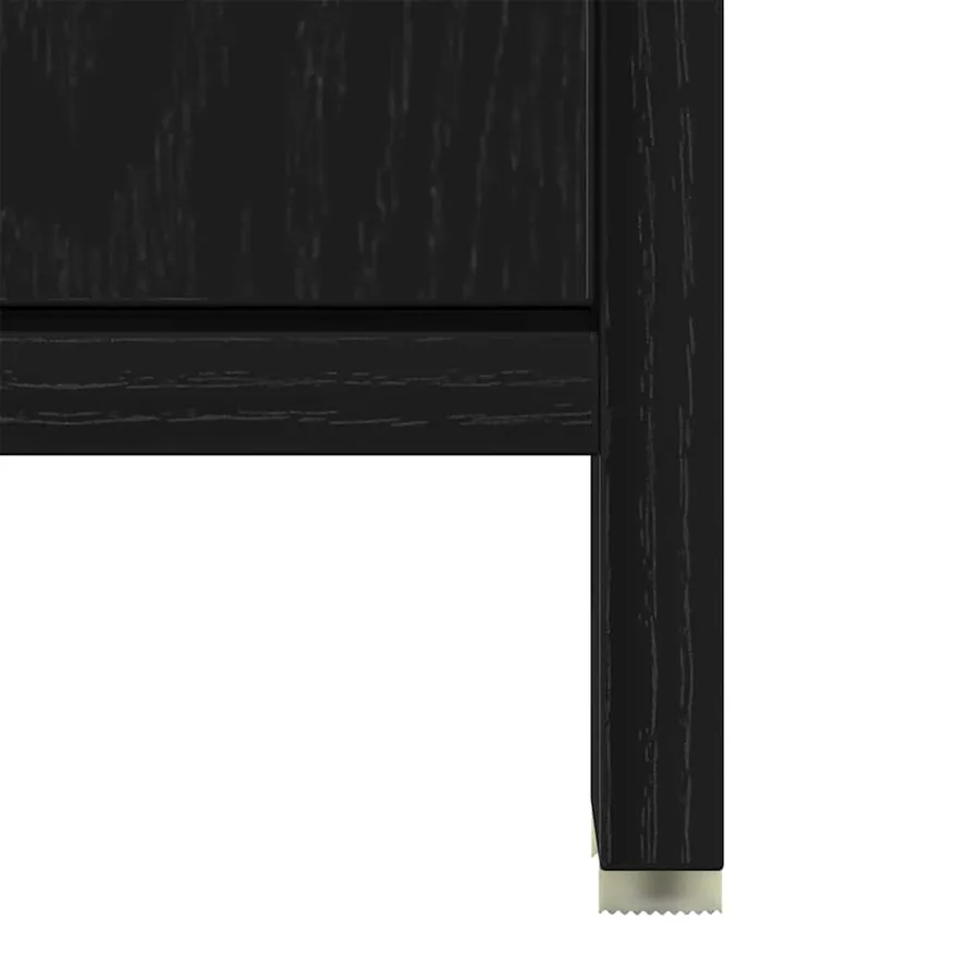 Armoire de salle de bain avec miroir chêne noir - 9