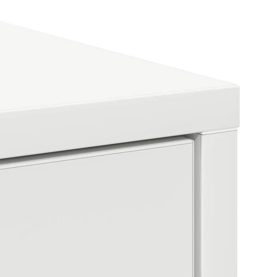 Buffet avec tiroirs et portes blanc 70,5x34x74,5 cm - 9