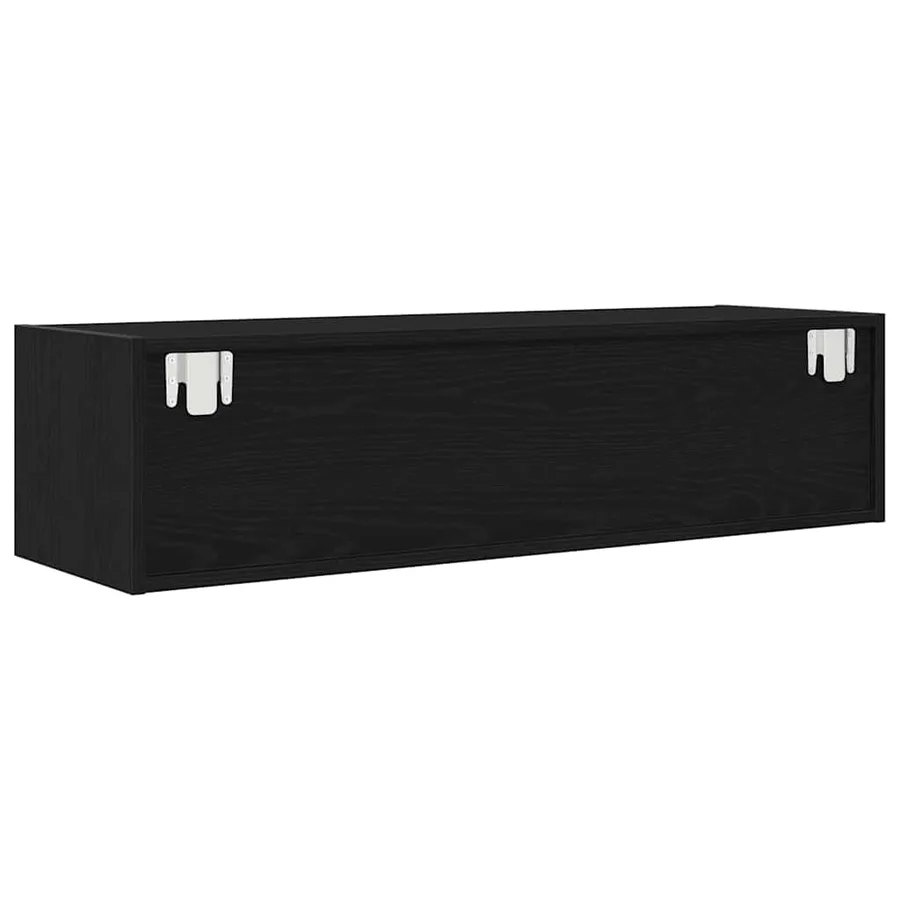 Meuble TV Chêne noir 100 x 31 x 25,5 cm Bois d'ingénierie - 6