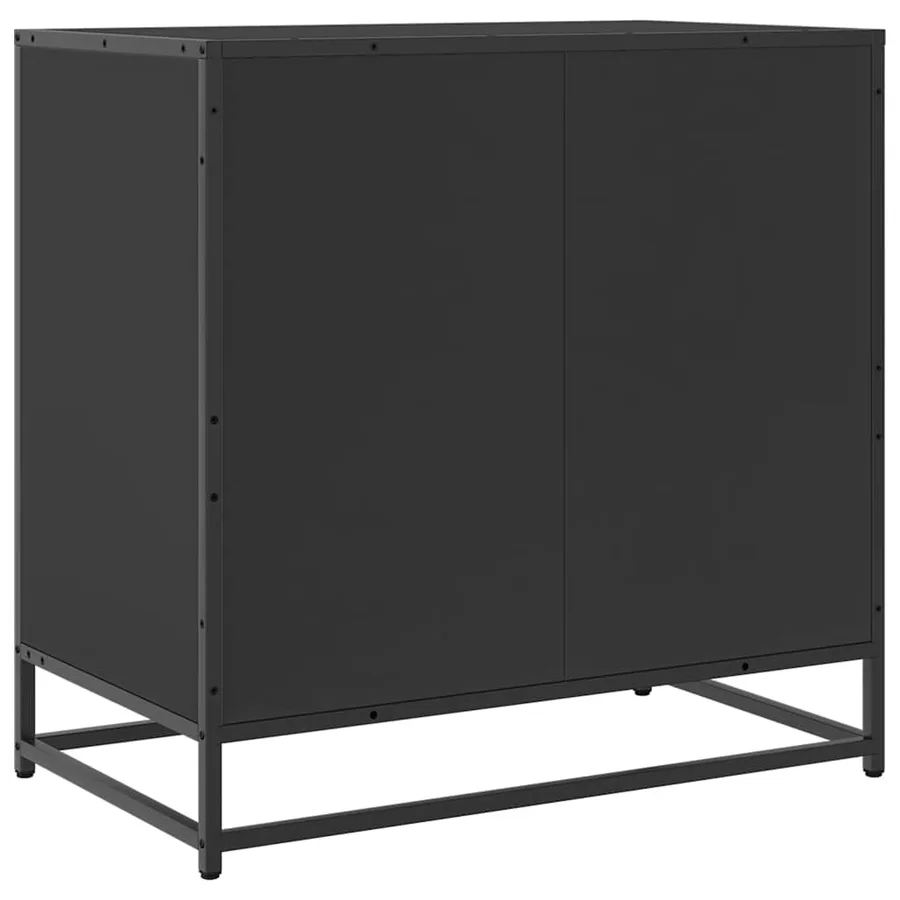 Commode noir 70x41x70 cm bois d'ingénierie - 7