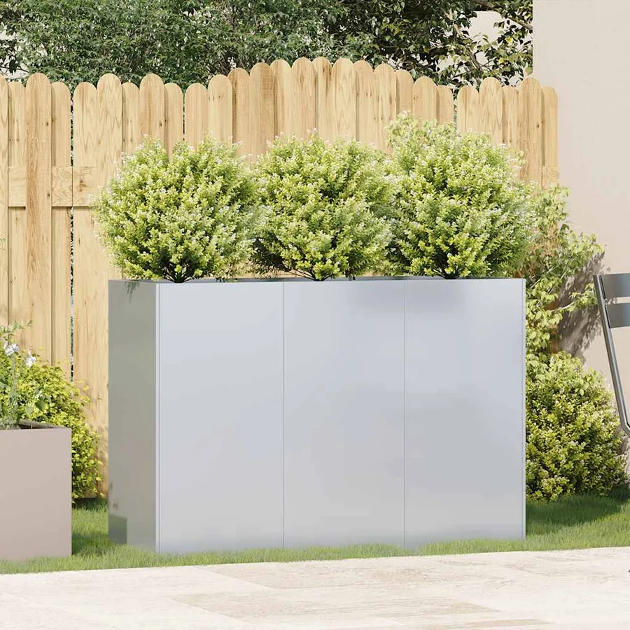 Jardinière 120x40x80 cm acier galvanisé - 3