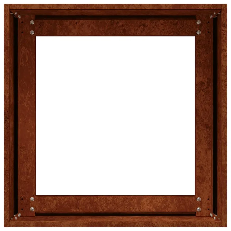 Jardinière rouillé 40x40x40 cm acier inoxydable - 6
