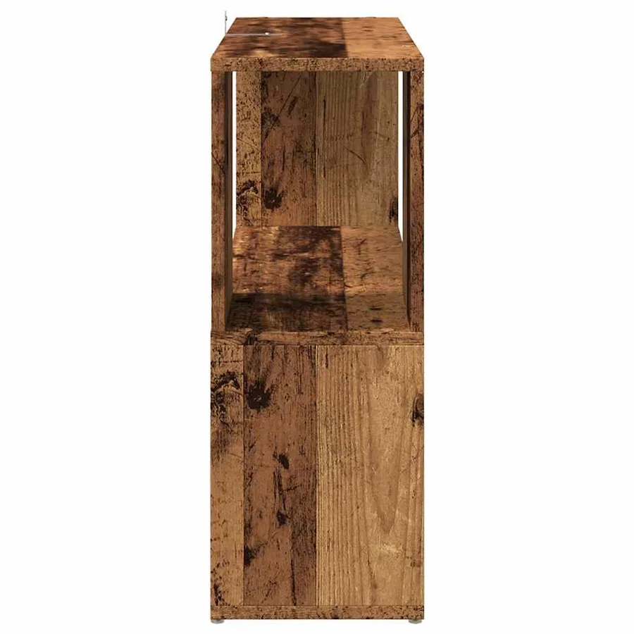 Bibliothèque/Séparateur de pièce vieux bois 80x24x63 cm - 5