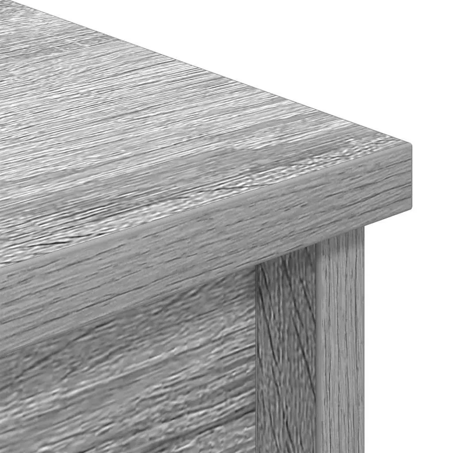 Buffet sonoma gris 37,5x35x180 cm bois d'ingénierie - 9