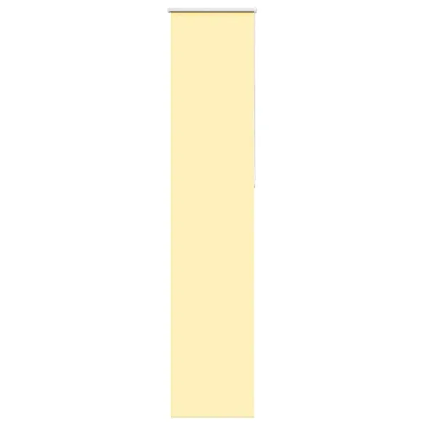 Store enrouleur occultant jaune largeur du tissu 55,7 cm