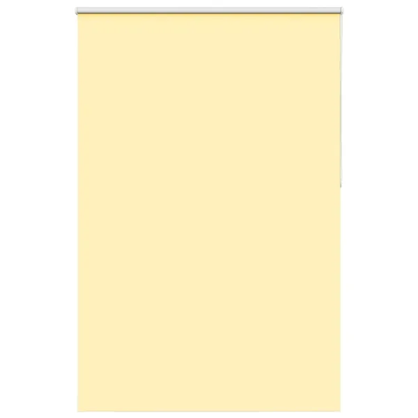 Store enrouleur occultant jaune largeur du tissu 161,6 cm