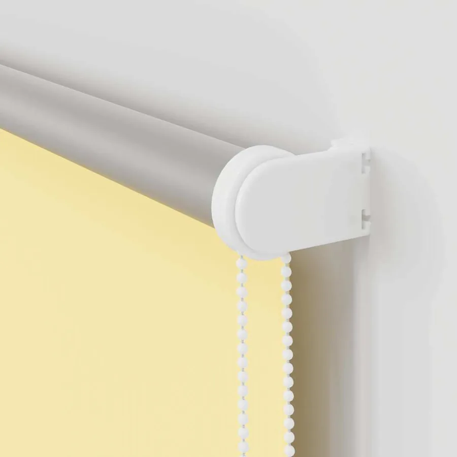 Store enrouleur occultant jaune largeur du tissu 126,6 cm - 12
