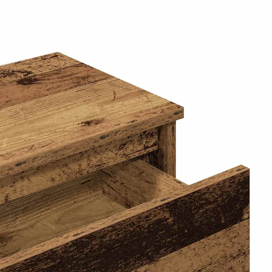 Tables de chevet 2 pcs vieux bois 40x30x39 cm bois ingénierie - 7