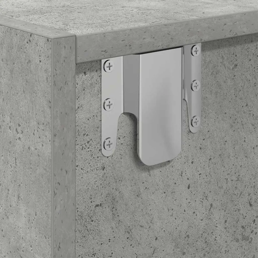 Meubles TV 2 pcs gris béton 60x31x25,5 cm bois d'ingénierie - 12