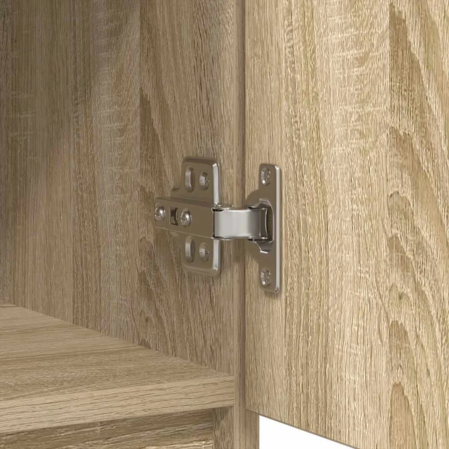 Buffet avec tiroir chêne sonoma 71x35x65 cm bois d'ingénierie - 11