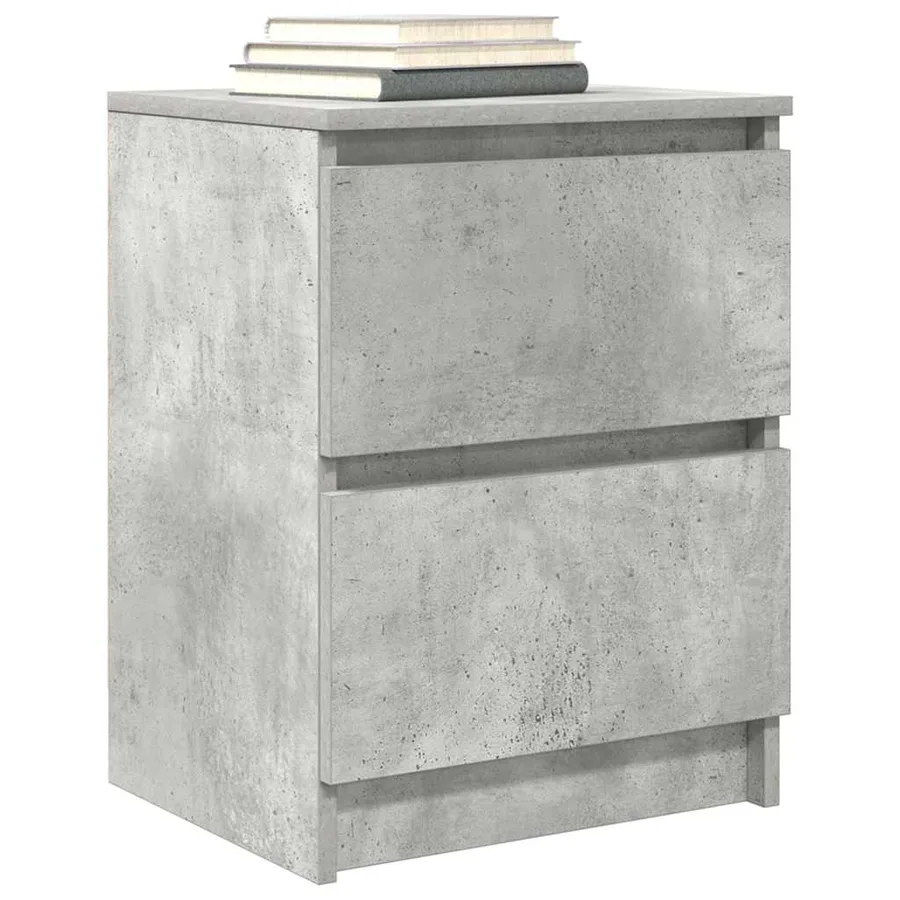 Meuble TV gris béton 40x35x54 cm bois d'ingénierie - 4