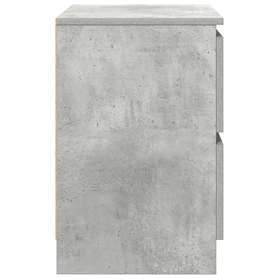 Meuble TV gris béton 40x35x54 cm bois d'ingénierie - 7