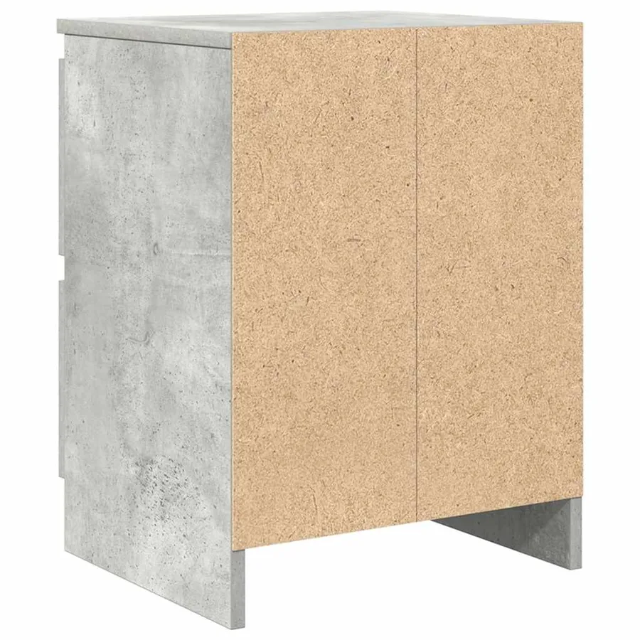 Meuble TV gris béton 40x35x54 cm bois d'ingénierie - 8