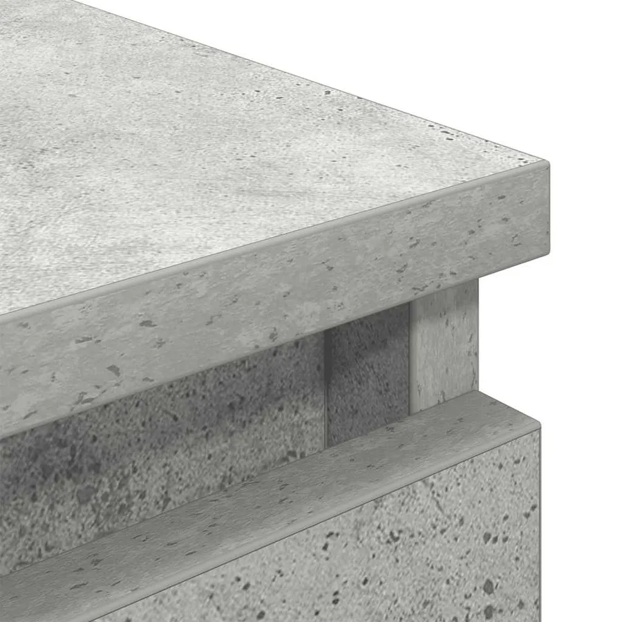 Meuble TV gris béton 40x35x54 cm bois d'ingénierie - 9