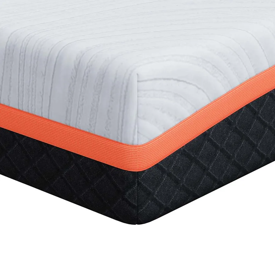 Matelas Blanc et Gris 180 x 200 cm Tissu jacquard - 2