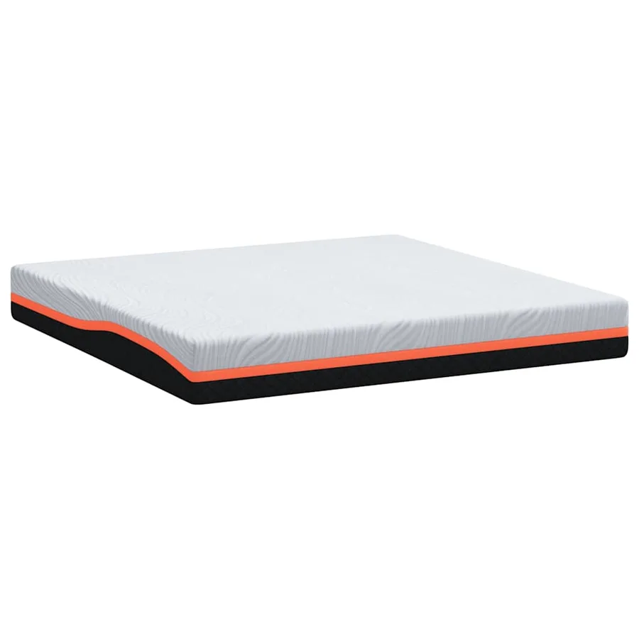 Matelas Blanc et Gris 180 x 200 cm Tissu jacquard - 6