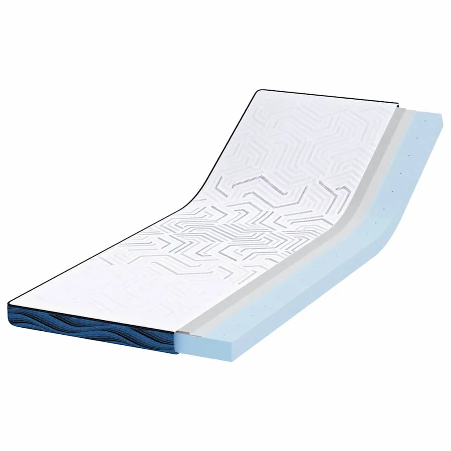 Surmatelas Blanc 80 x 200 cm Tissu jacquard - 3