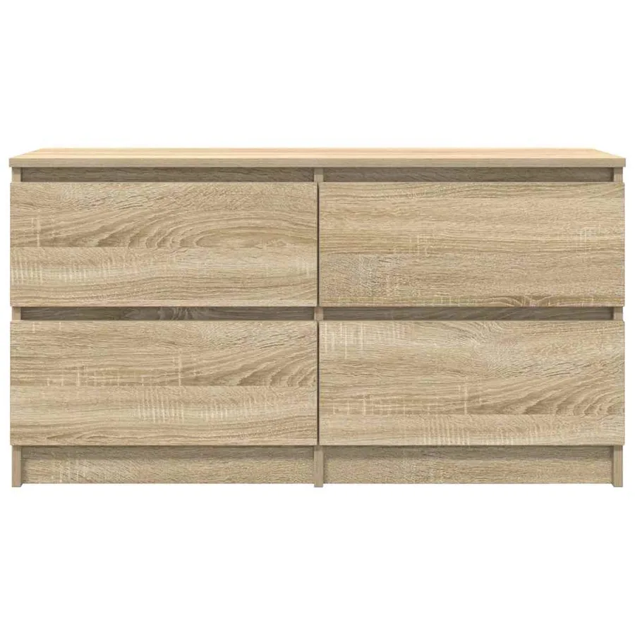 Meuble TV chêne sonoma 100x35x54 cm bois d'ingénierie - 6