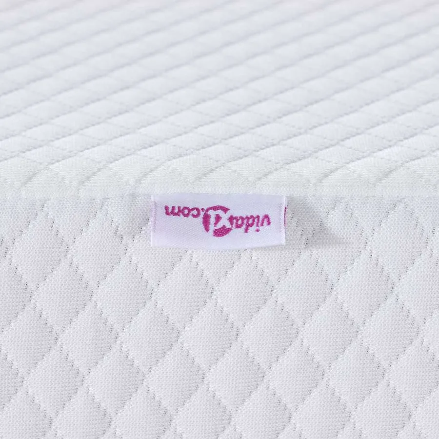 Surmatelas en mousse à mémoire 200 x 200 cm Thick Doux Blanc - 9