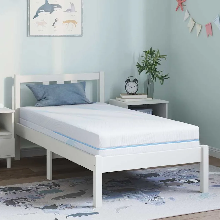 Matelas Moyennement ferme 80 x 160 cm Blanc
