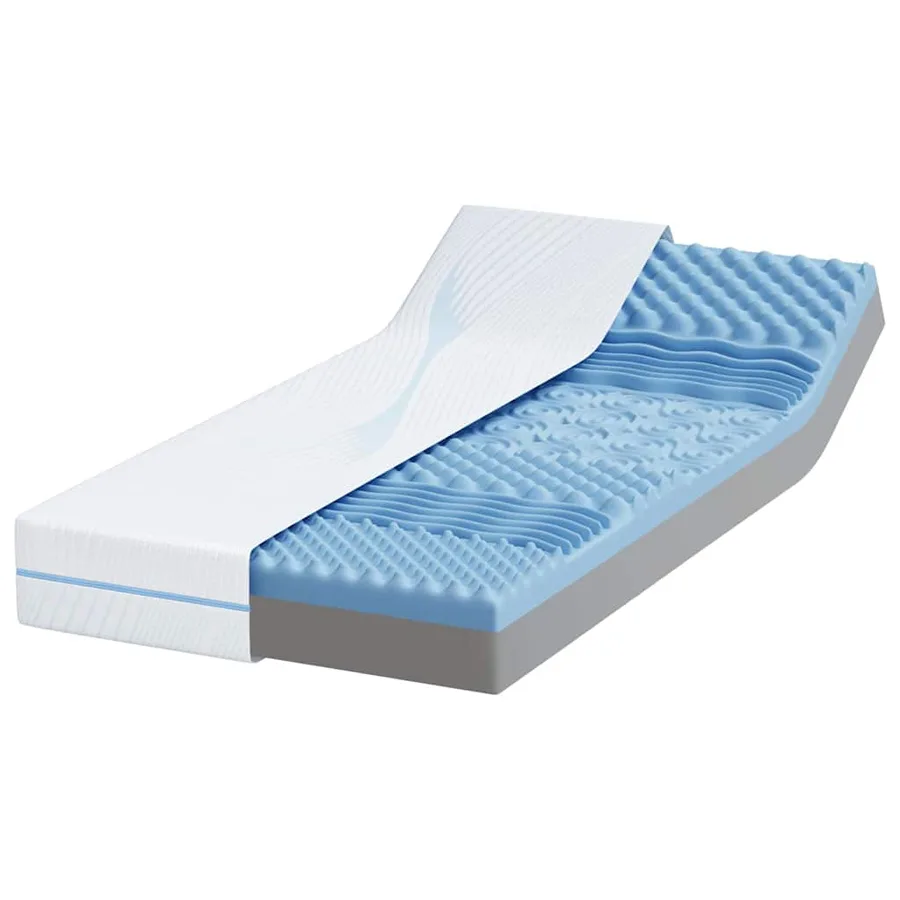 Matelas Moyennement ferme 80 x 160 cm Blanc - 3