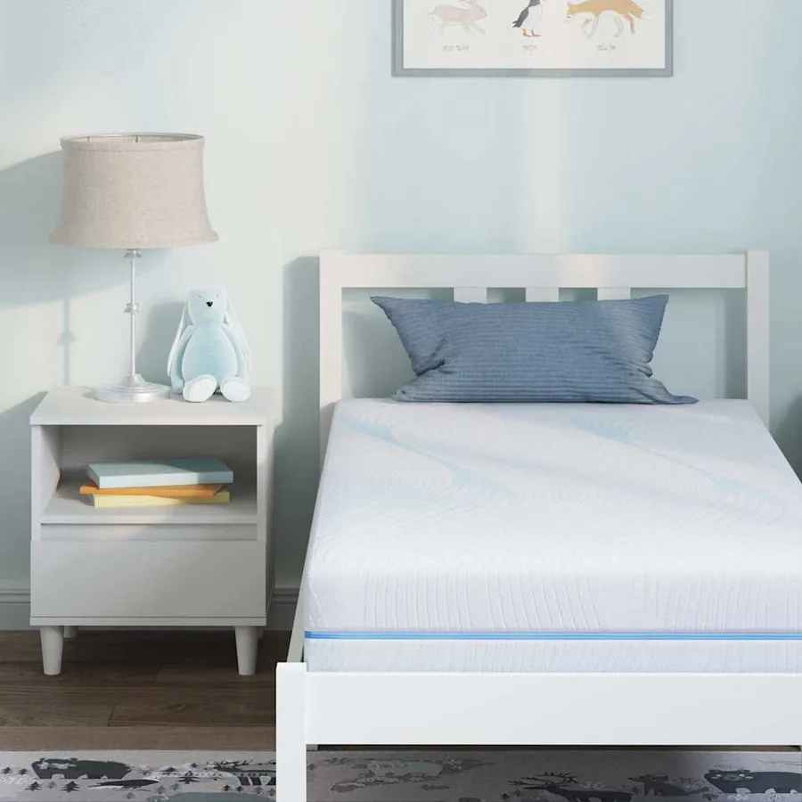 Matelas Moyennement ferme 80 x 160 cm Blanc - 7
