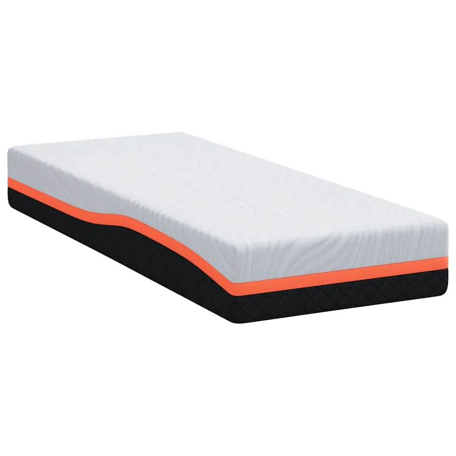 Matelas Blanc et Gris 70 x 200 cm Tissu jacquard - 5