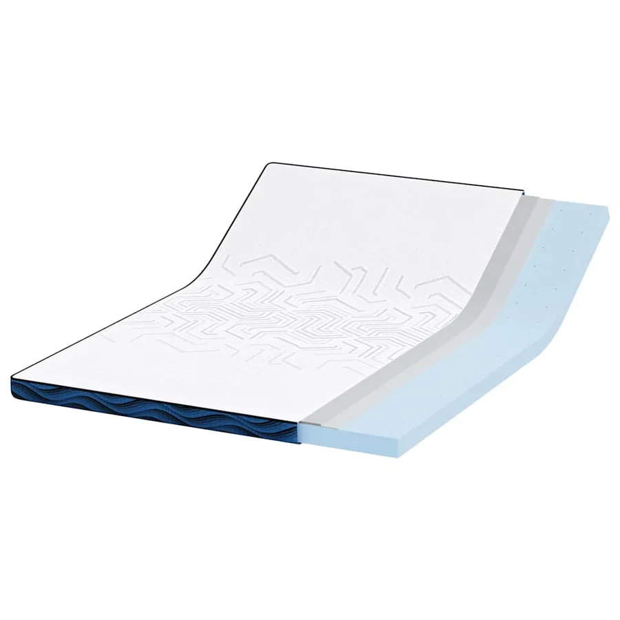 Surmatelas Blanc 140 x 200 cm Tissu jacquard - 4