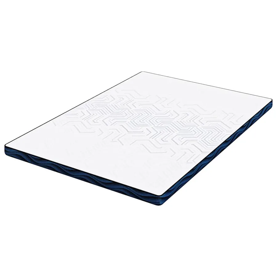 Surmatelas Blanc 140 x 200 cm Tissu jacquard - 5