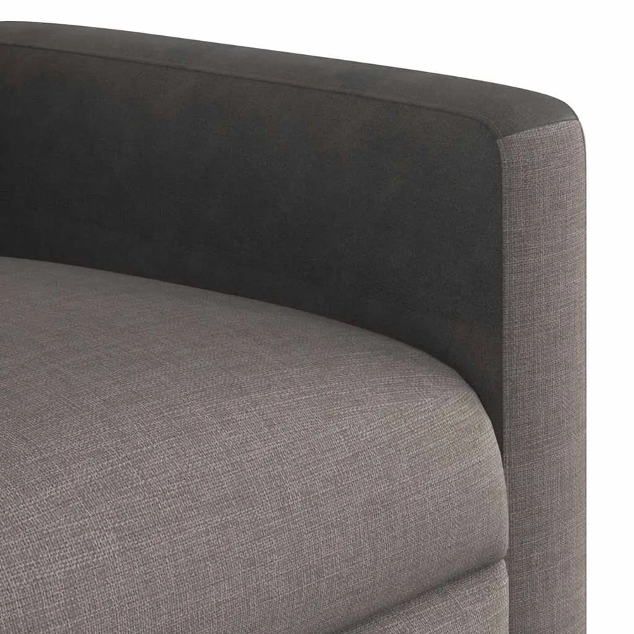Fauteuil de massage inclinable Taupe Tissu - 9