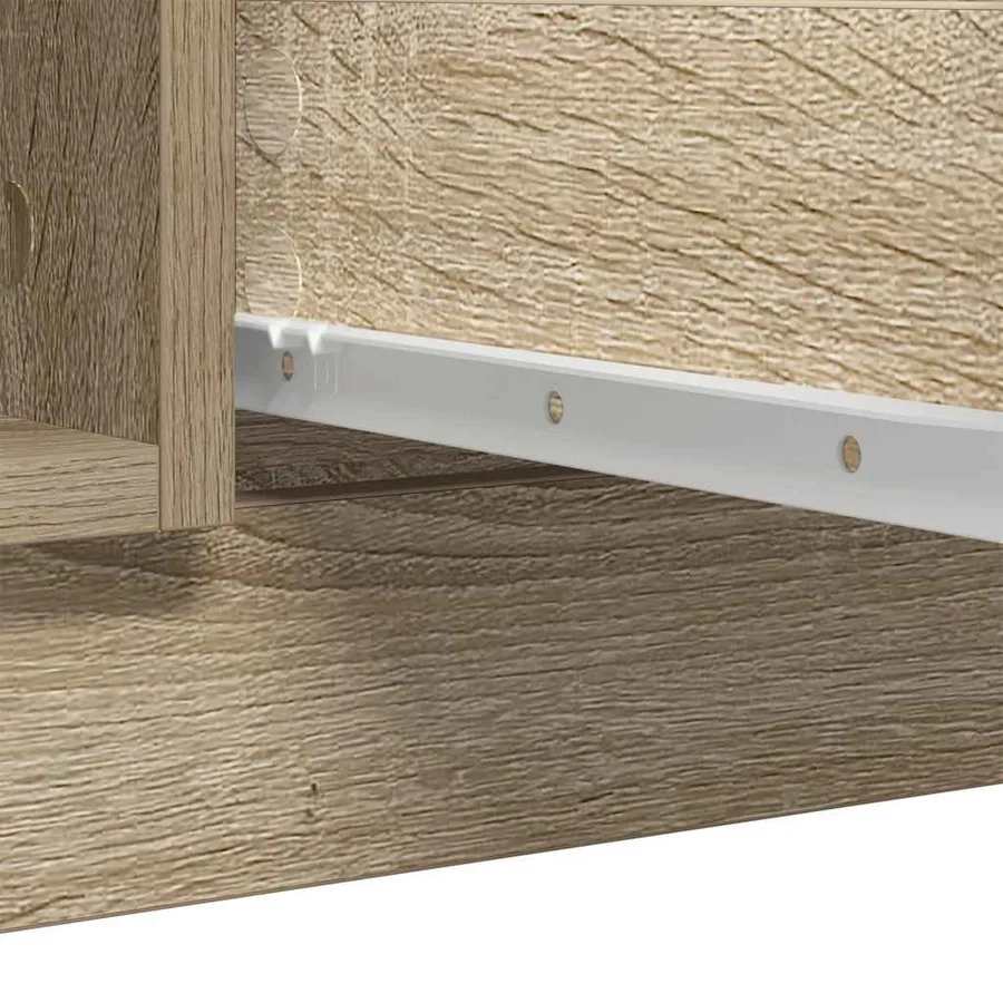 Buffet avec tiroirs chêne sonoma 100,5x35x76 cm bois ingénierie - 11