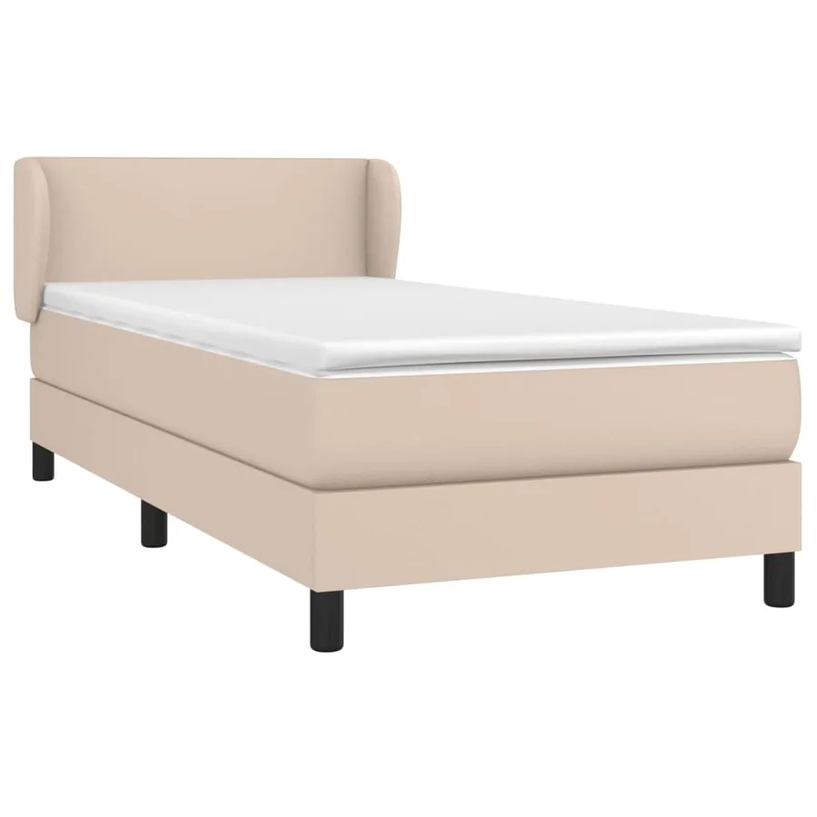 Sommier à lattes de lit avec matelas Cappuccino 90x200 cm - 3