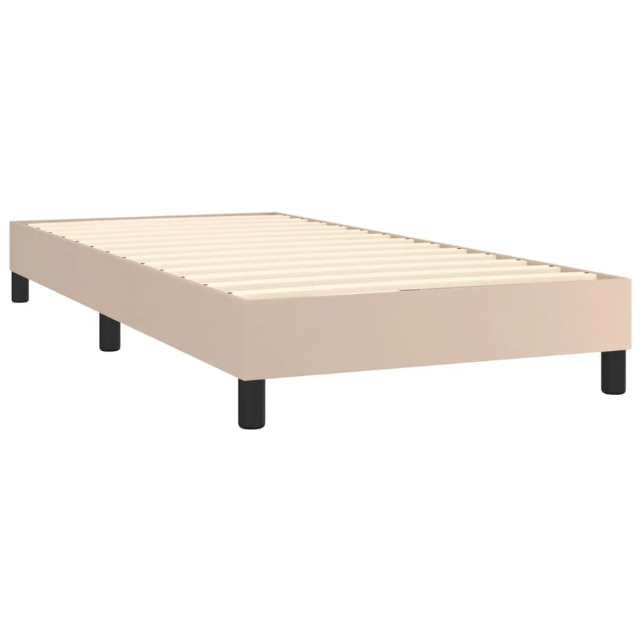 Sommier à lattes de lit avec matelas Cappuccino 90x200 cm - 4