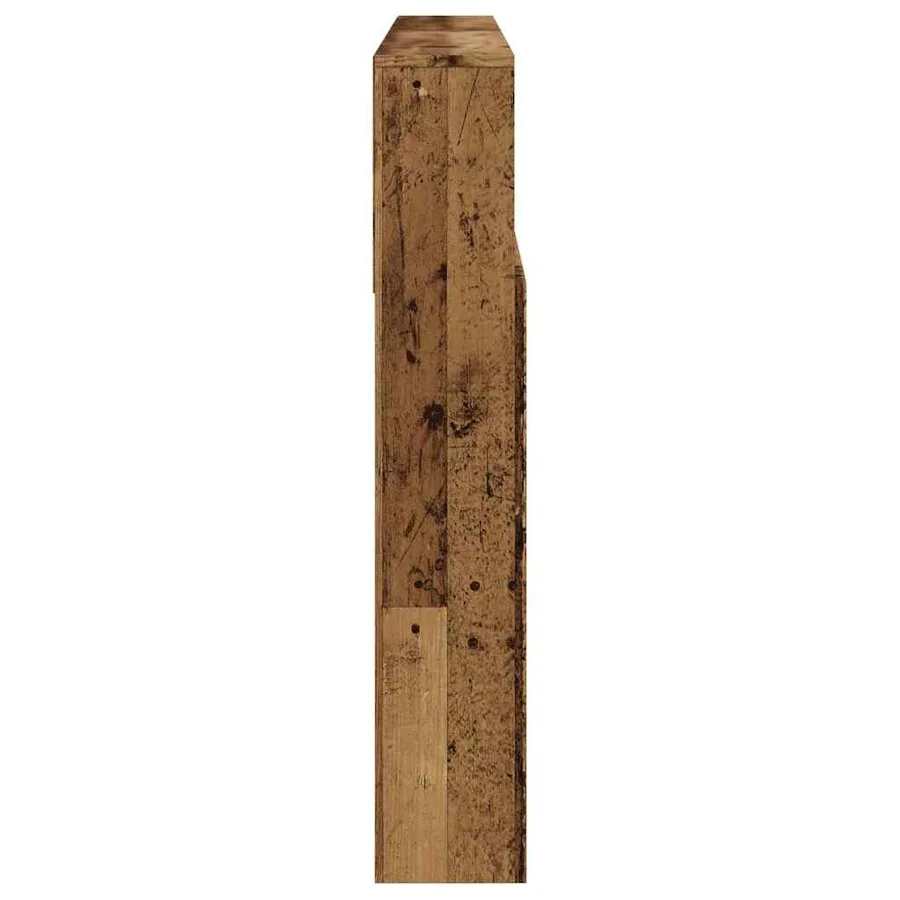 Armoire de tête de lit vieux bois 160x19x103,5 cm - 5