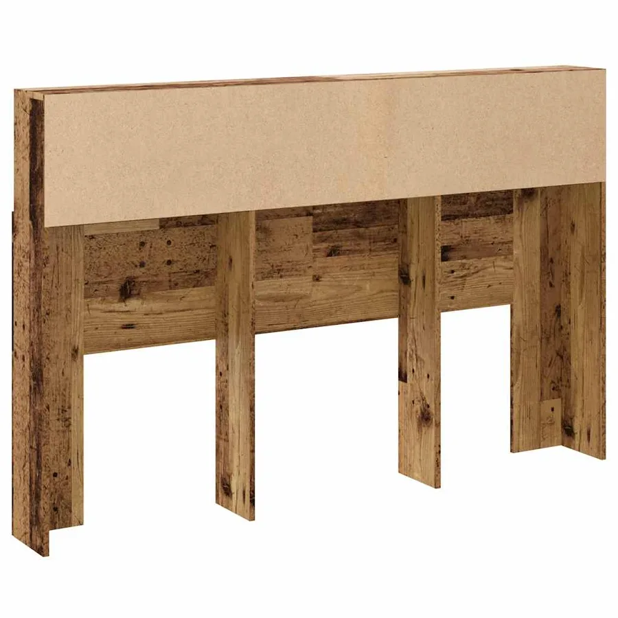 Armoire de tête de lit vieux bois 160x19x103,5 cm - 6