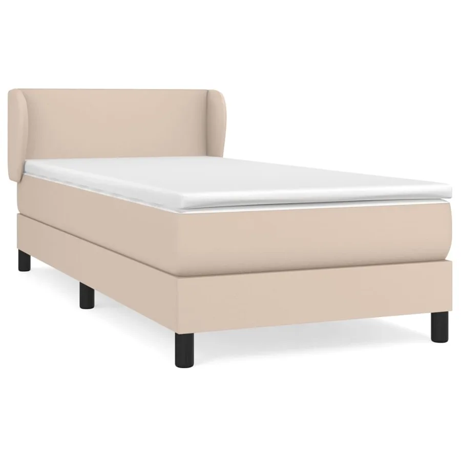 Sommier à lattes de lit avec matelas Cappuccino 80x200 cm - 2
