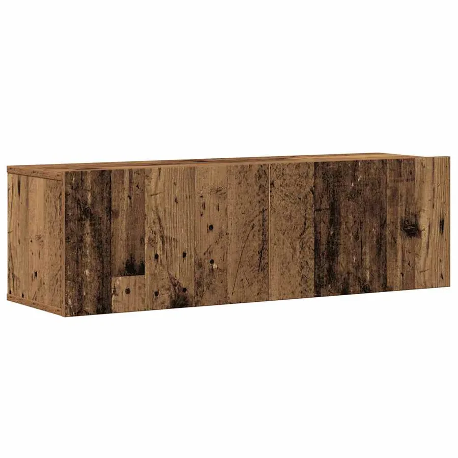 Ensemble de meuble TV mural 8 pcs vieux bois bois d'ingénierie - 4