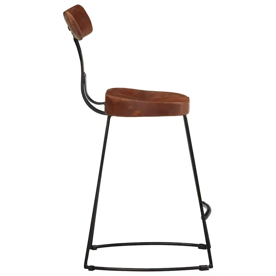 Tabourets de bar lot de 2 49x43x79 cm bois de manguier massif - 3