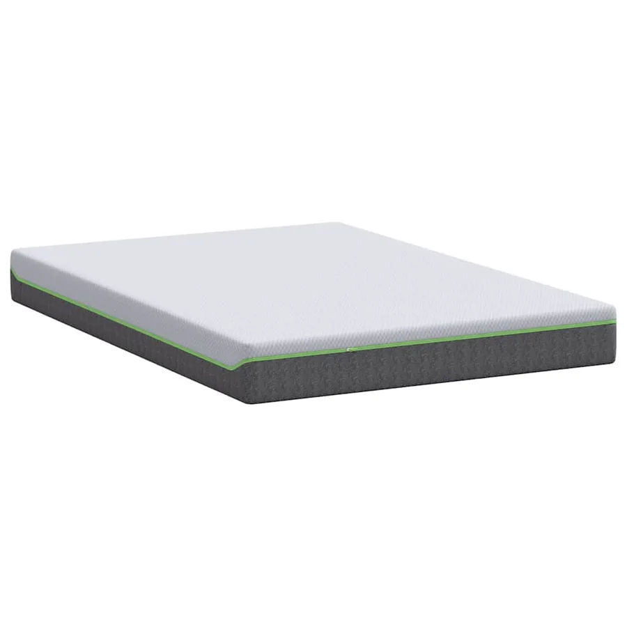 Matelas Blanc et Gris 140 x 190 cm Tissu jacquard - 6