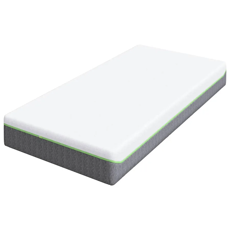 Matelas Blanc et Gris 90 x 200 cm Tissu jacquard - 4