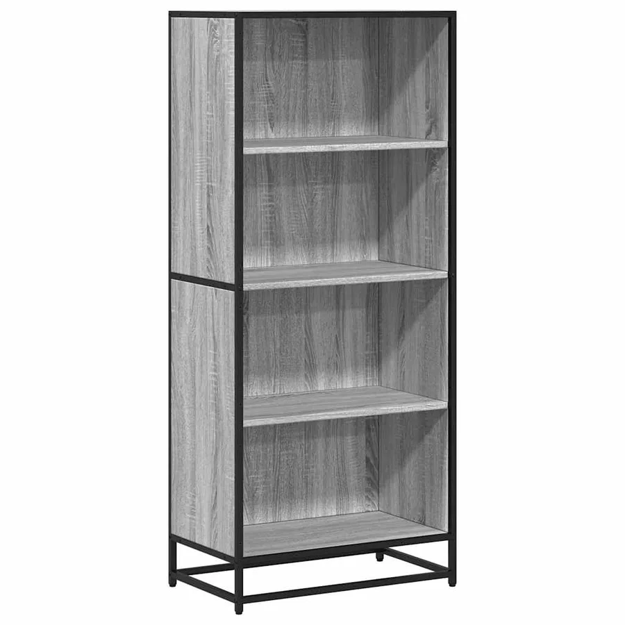 Bibliothèque sonoma gris 60x35x139 cm bois d'ingénierie - 2