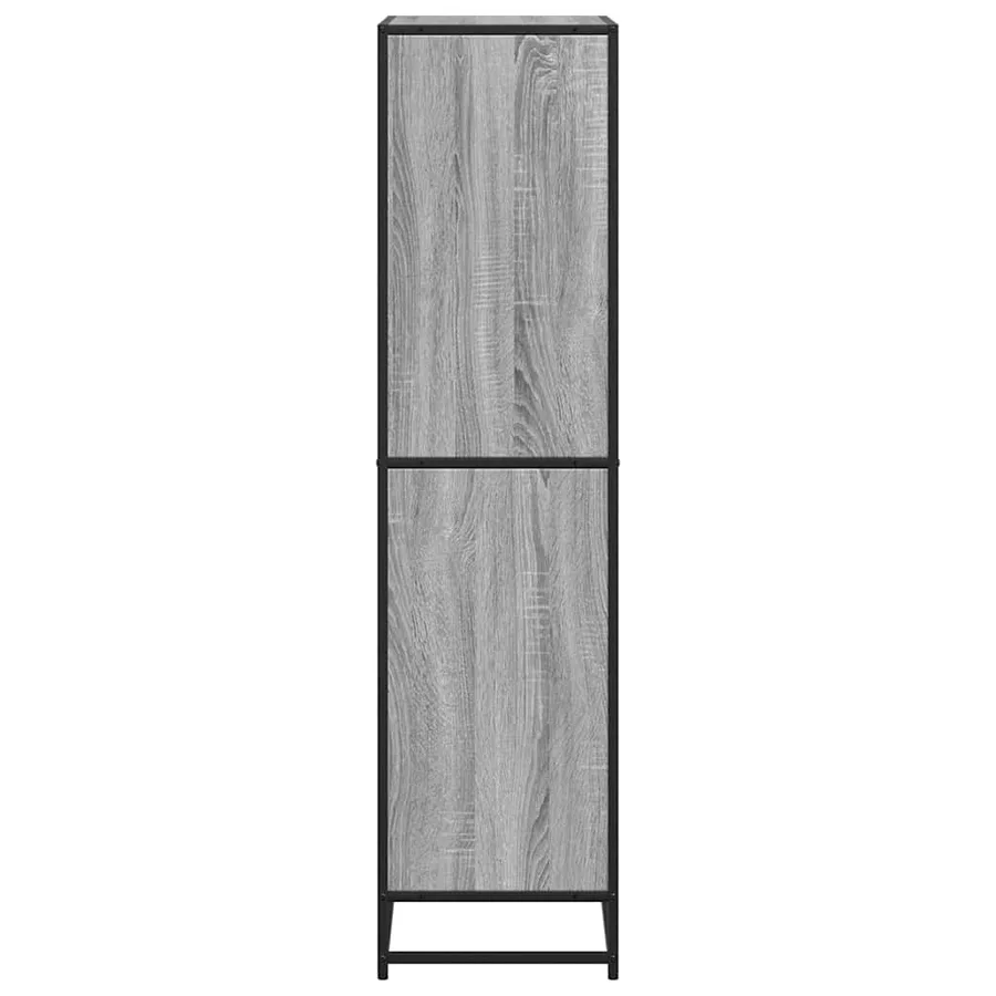 Bibliothèque sonoma gris 60x35x139 cm bois d'ingénierie - 5