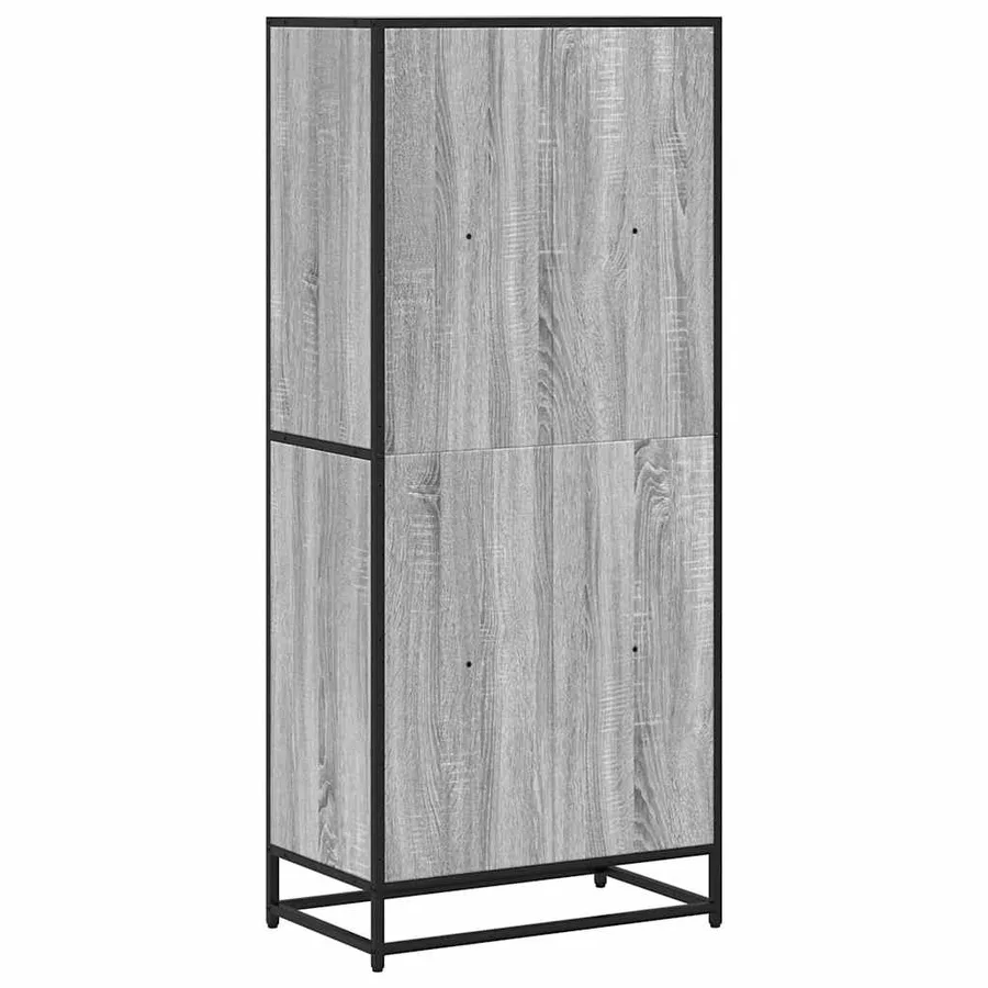 Bibliothèque sonoma gris 60x35x139 cm bois d'ingénierie - 6