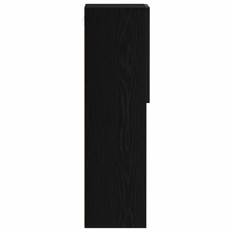 Ensemble meuble TV avec LED Chêne noir 30,5 x 30 x 102 cm - 9