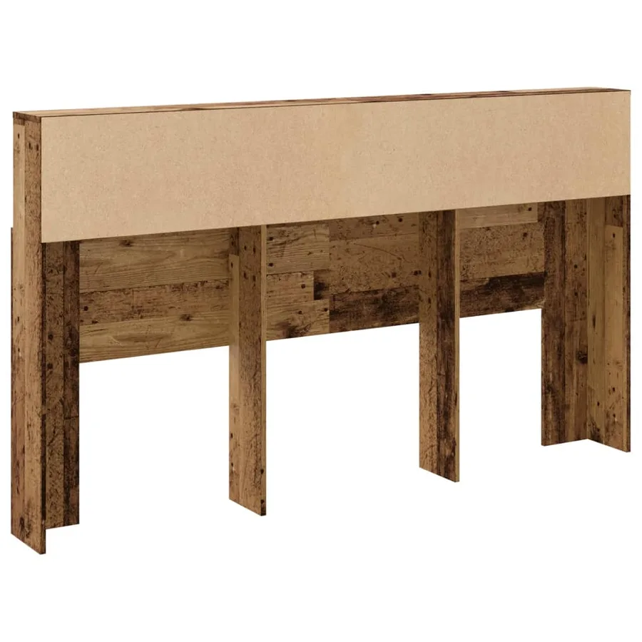 Armoire de tête de lit vieux bois 180x19x103,5 cm - 6