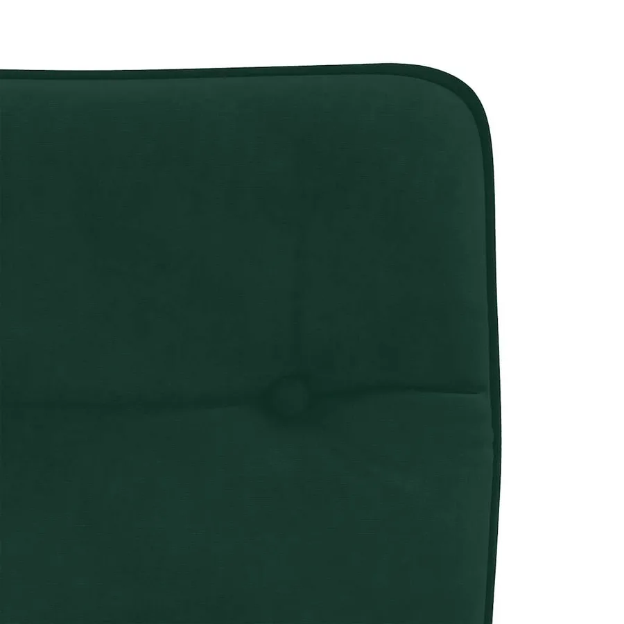 Chaises à manger lot de 6 vert foncé velours - 7