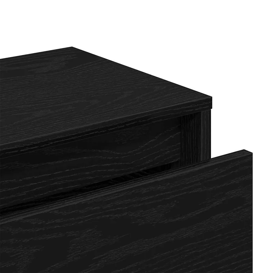 Ensemble de meubles d'entrée 4 pcs Chêne noir Bois d'ingénierie - 9