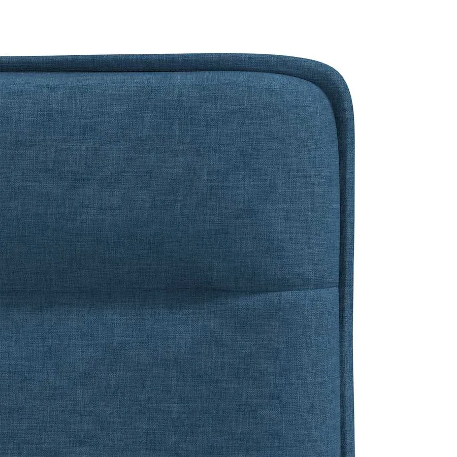 Chaises à manger lot de 6 bleu tissu - 7