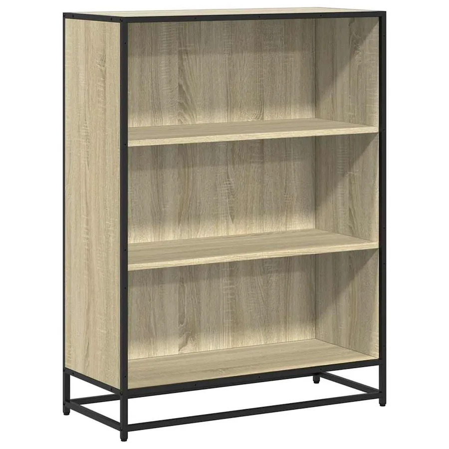 Bibliothèque chêne sonoma 80,5x35x107,5 cm bois d'ingénierie - 2