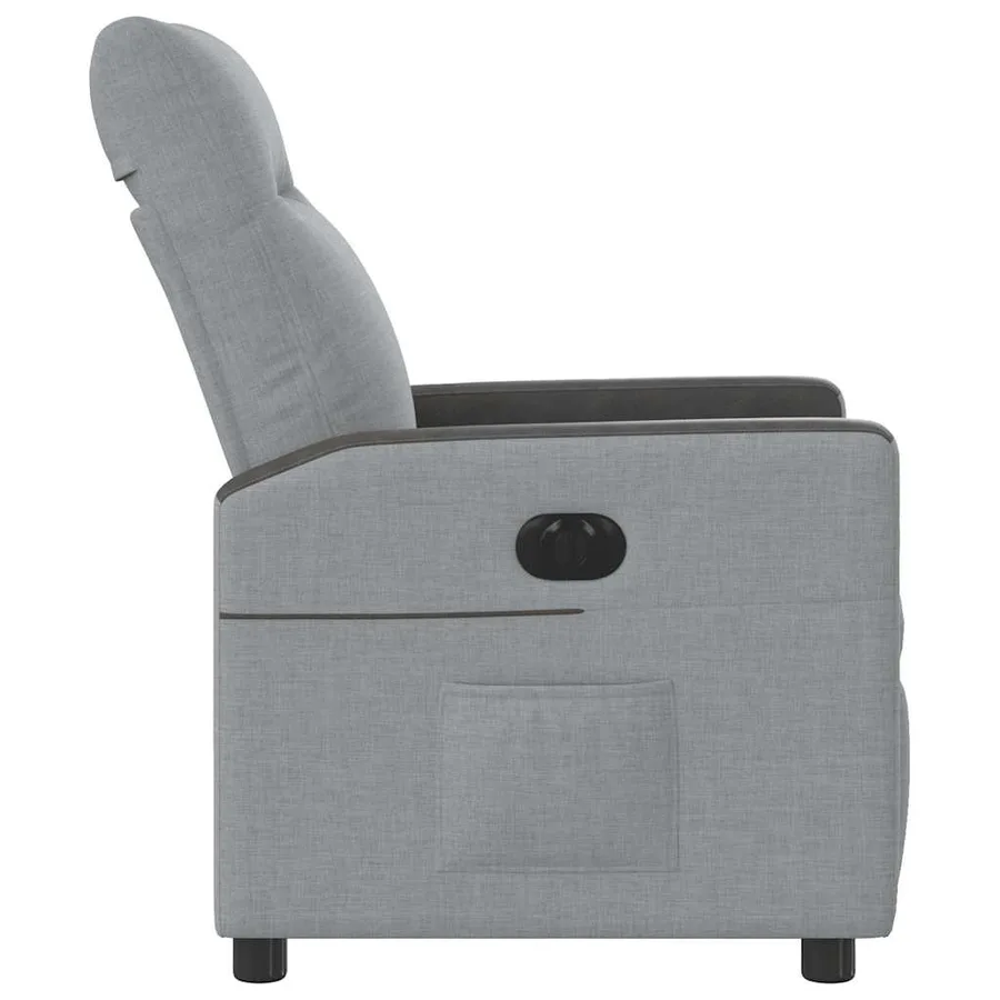 Fauteuil inclinable électrique Gris clair Tissu - 6